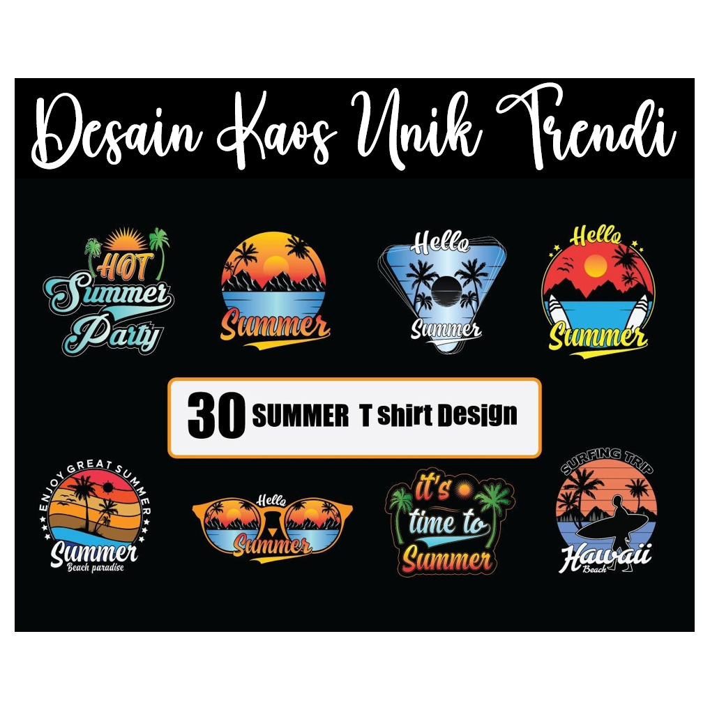 Desain Kaos Unik Trendi (30 Design)