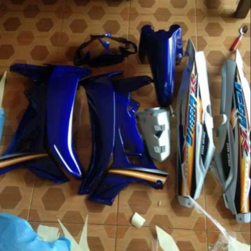 BODY HALUS VEGA R NEW BIRU SILVER