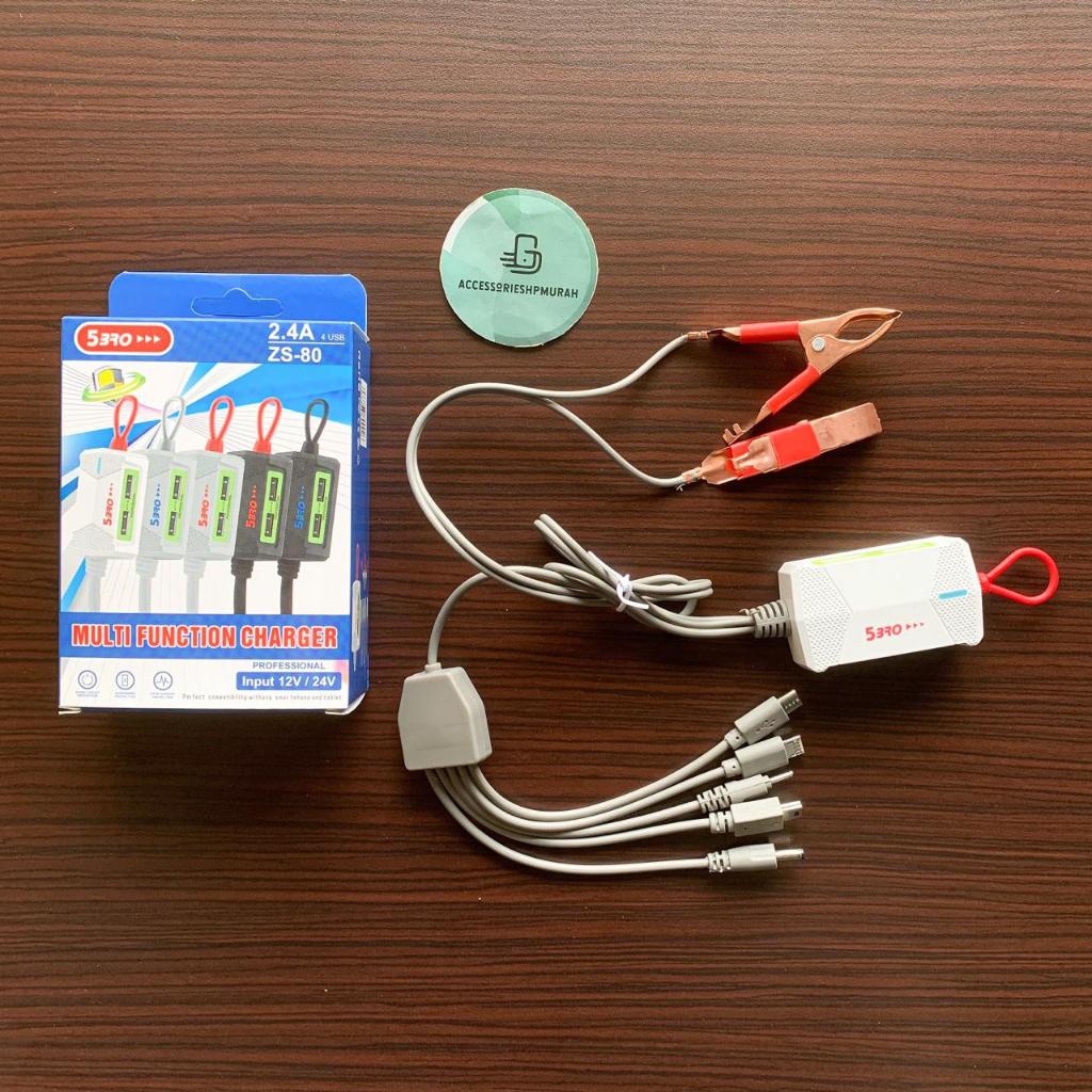 CHARGER AKI 5 BRO 4 USB 2.4A ZS-80