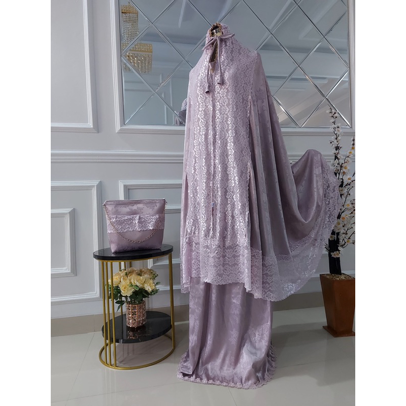MUKENA PREMIUM BAHAN ARMANY JACQUARD TERNYAMAN