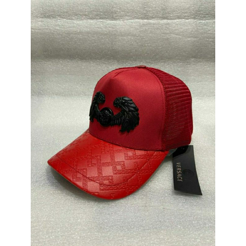 Topi Pria Topi Wanita Topi Versace Red Import