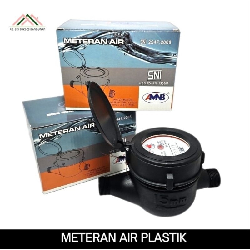 Meteran Air Plastik PVC / Meter Air PAM / Water Meter SNI