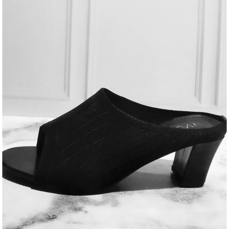 Pre ❤️ IVORY Sandal wanita simple - Sendal Heels Wanita Rajut - Sendal Heels Rajut Ivory