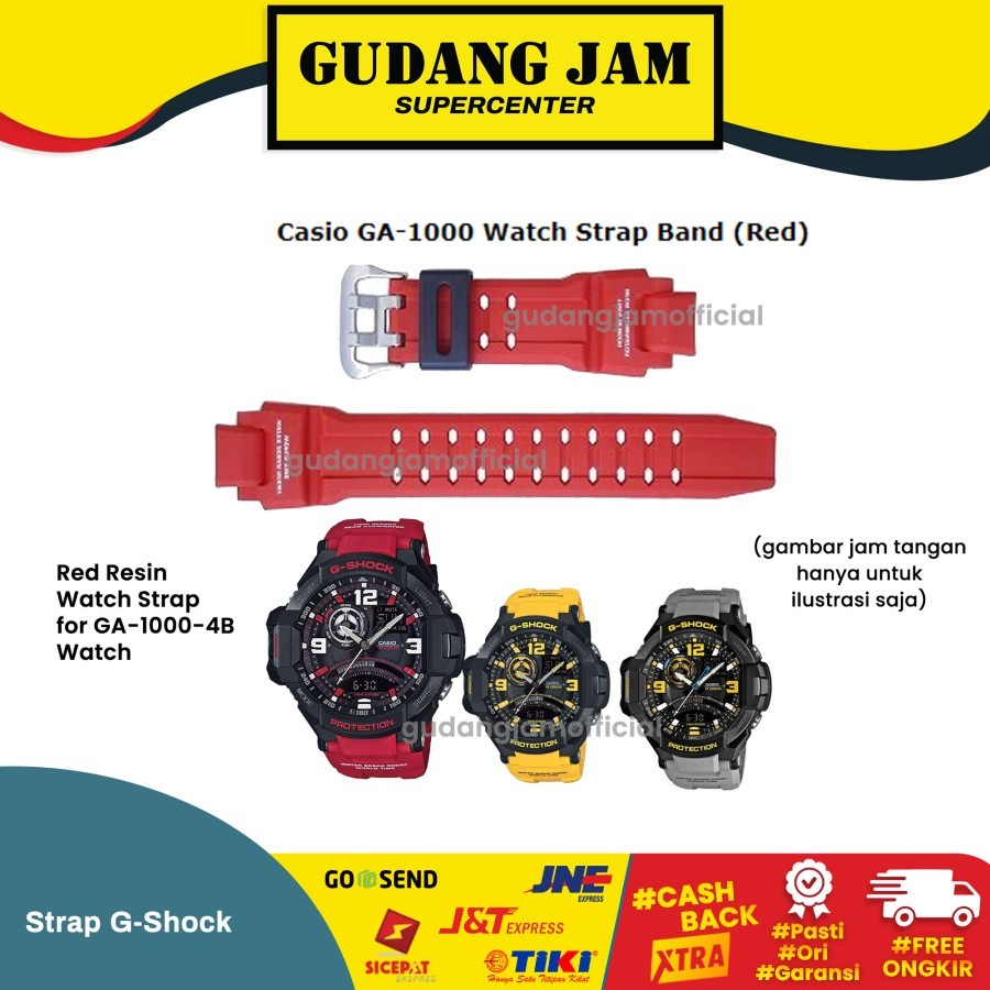 Tali Strap G-Shock GA-1000-4BDR GA-1000-4B GA-1000 GA1000 Original