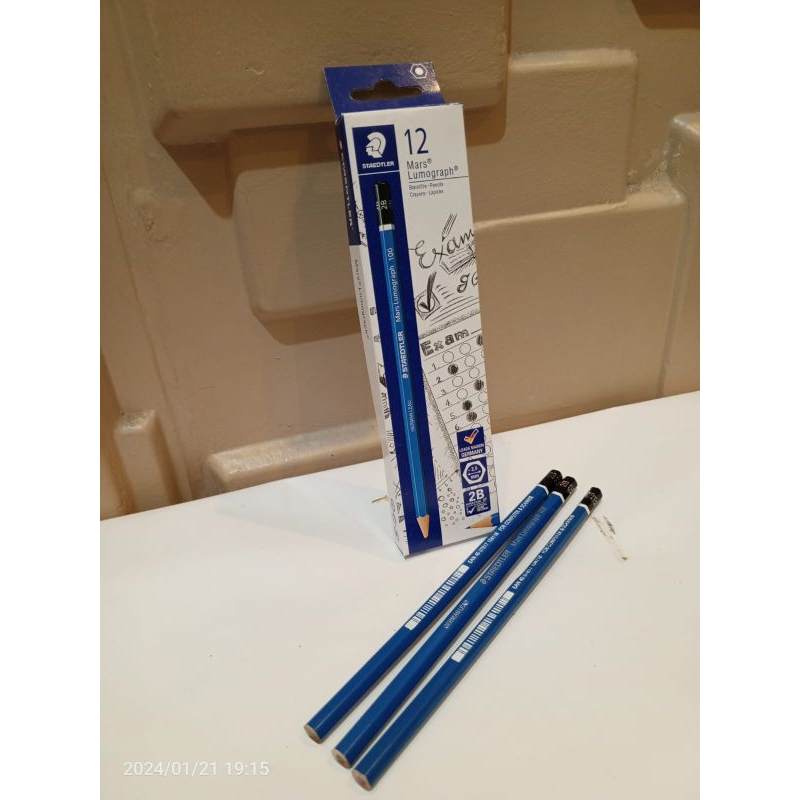 

(12PICIS)PENSIL STAEDTLER 2B jual 1 pack isi 12 picis