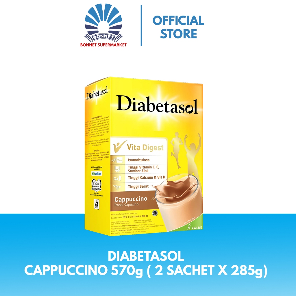 

Diabetasol Cappuccino 570g (2 Sachet x 285g) 8992802660037