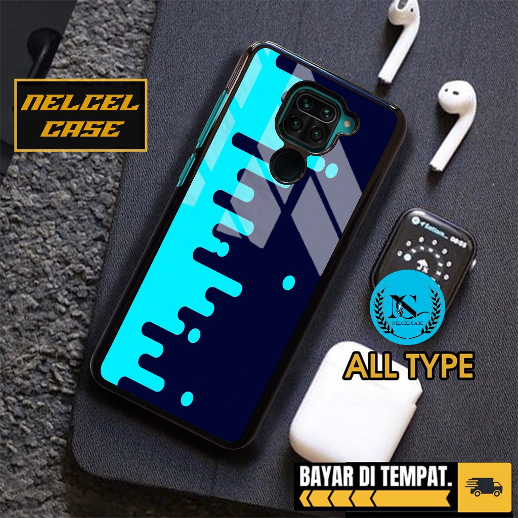 Case Redmi Note 9 Case Hp Xiaomi Redmi Note 9 Premium Glossy Purple Geometric Flat Casing Hp Redmi N