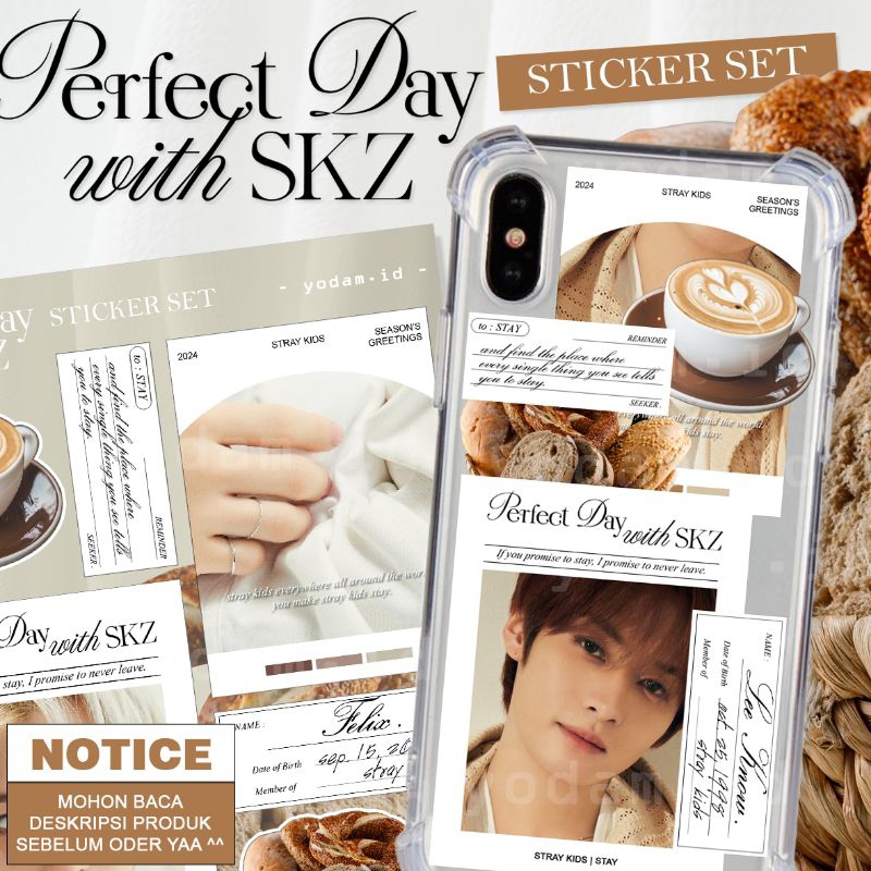 

DIY STICKER CASE, STICKER AESTHETIC STIKER KPOP ANTI AIR SKZ STRAY KIDS - SKZ'S PERFECT DAY WITH SKZ SEASON GREETINGS 2024 SEASON'S GREETING STICKER SET BY YODAM.ID