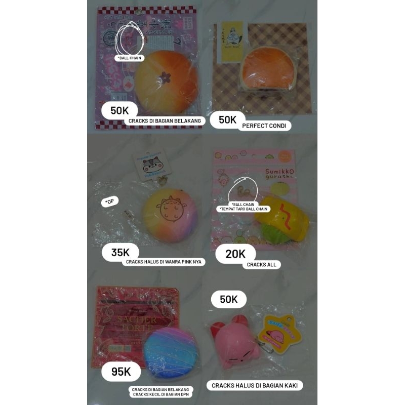 FLASHSALE SQUISHY IBLOOM, NIC, JAPAN SQUISHY, KIRBY, POLI BUN @euphodipity._