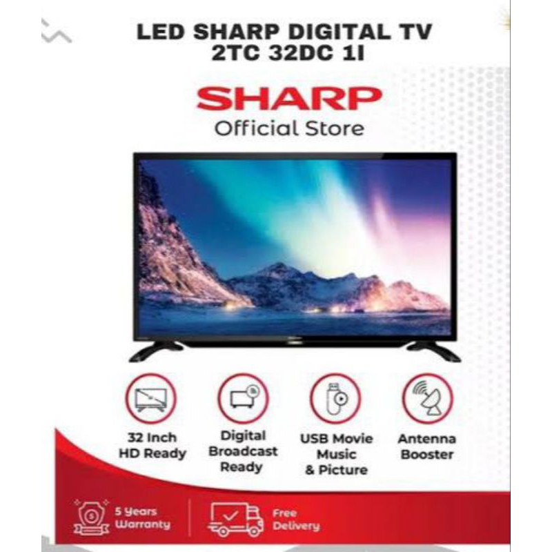 TV SHARP 32 inc||32INCH AQUOS LED TV||2T-C32DC1l