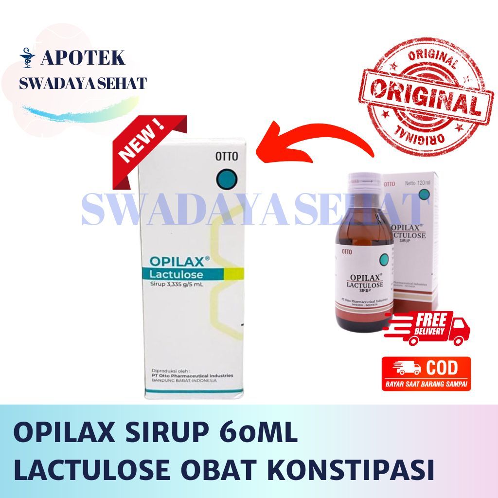 OPILAX SYRUP 120ML Botol Lactulose 60 ML - Obat Sulit BAB Keras Konstipasi Sirup Laktulosa