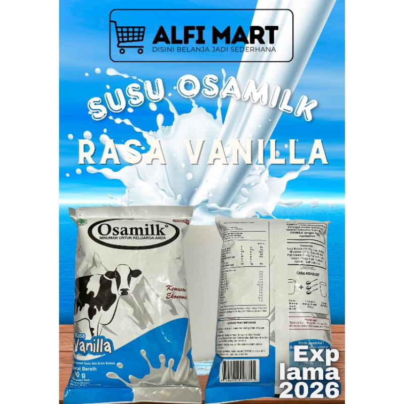 

SUSU OSAMILK SUSU PENGGEMUK BADAN 500gr VANILLA