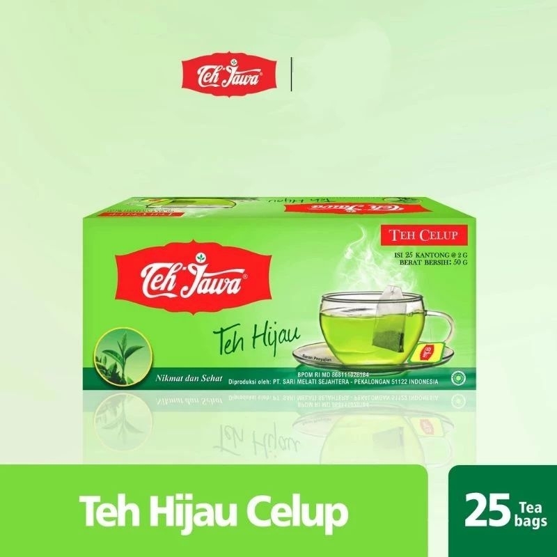 

teh Jawa celup green tea 25's