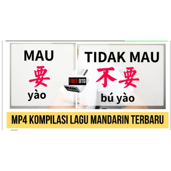 USB isi MP4 Kompilasi Lagu Mandarin Terbaru Dan Terpopuler