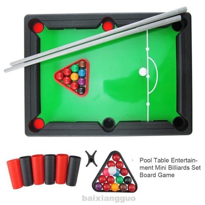 Mainan Anak Billiard Mini Billyard Board Game Pukul Bola Snooker Ukuran Besar