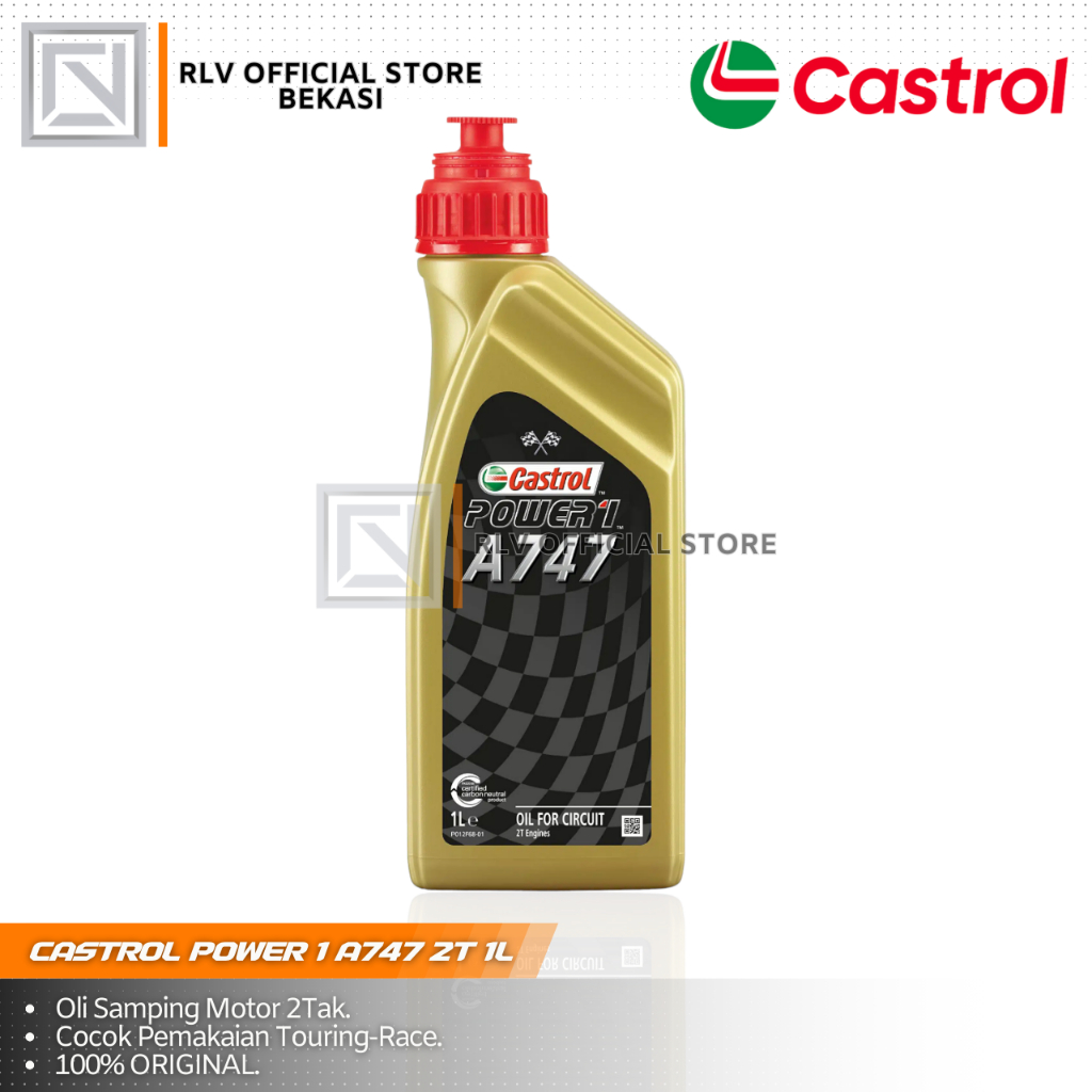 oli castrol a747 2t 1L power racing original france termurah