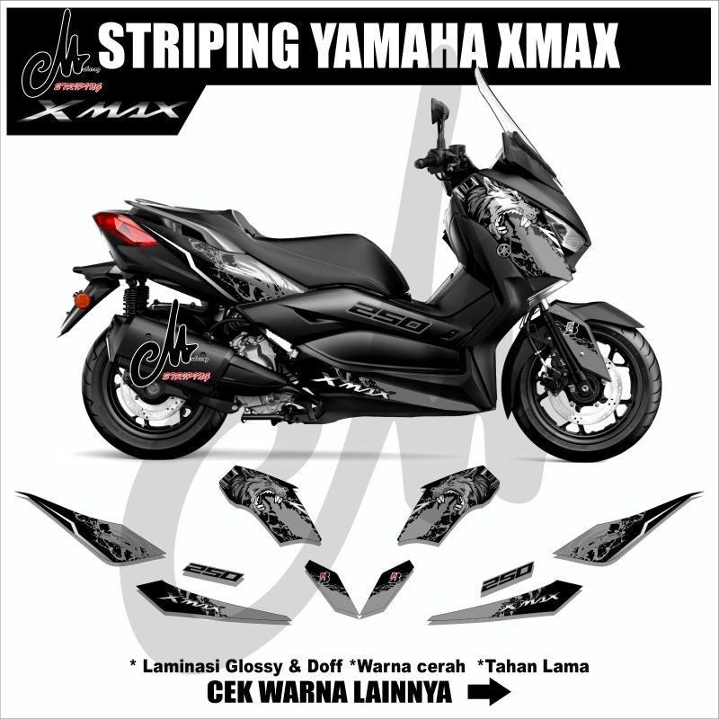 STRIPING YAMAHA XMAX 250 LAMA / STIKER DECAL MOTOR XMAX OLD SEMIFULL BODY / LIS VARIASI / STICKER ST