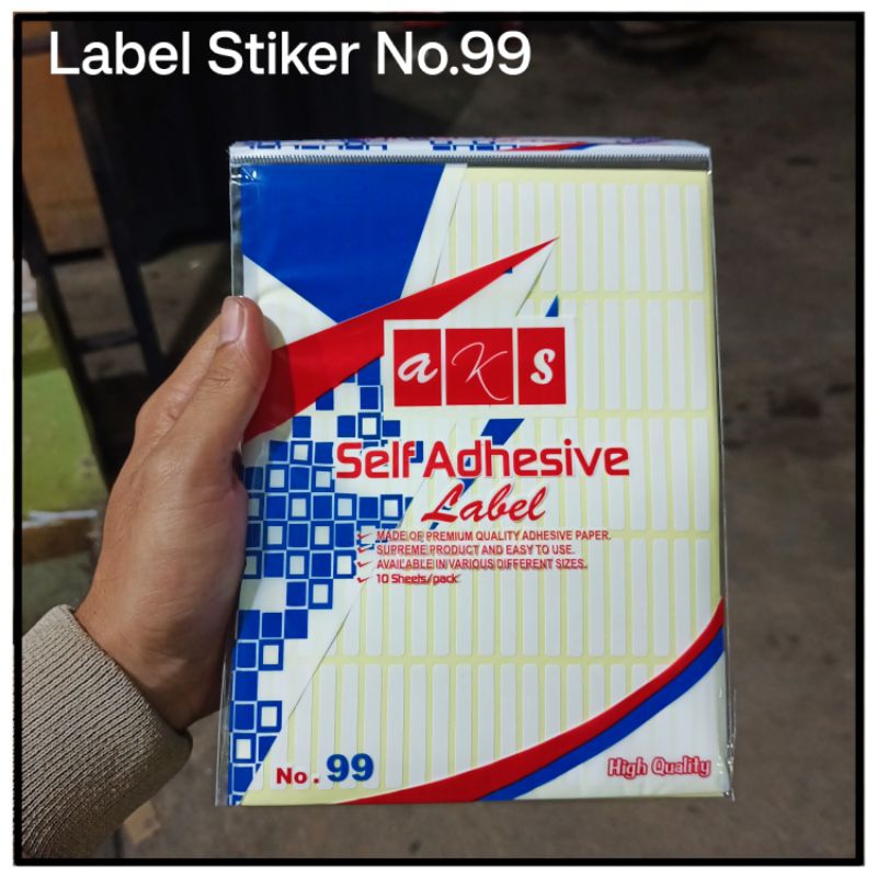

1 Pak Label Stiker No 99 Isi 10 Lembar