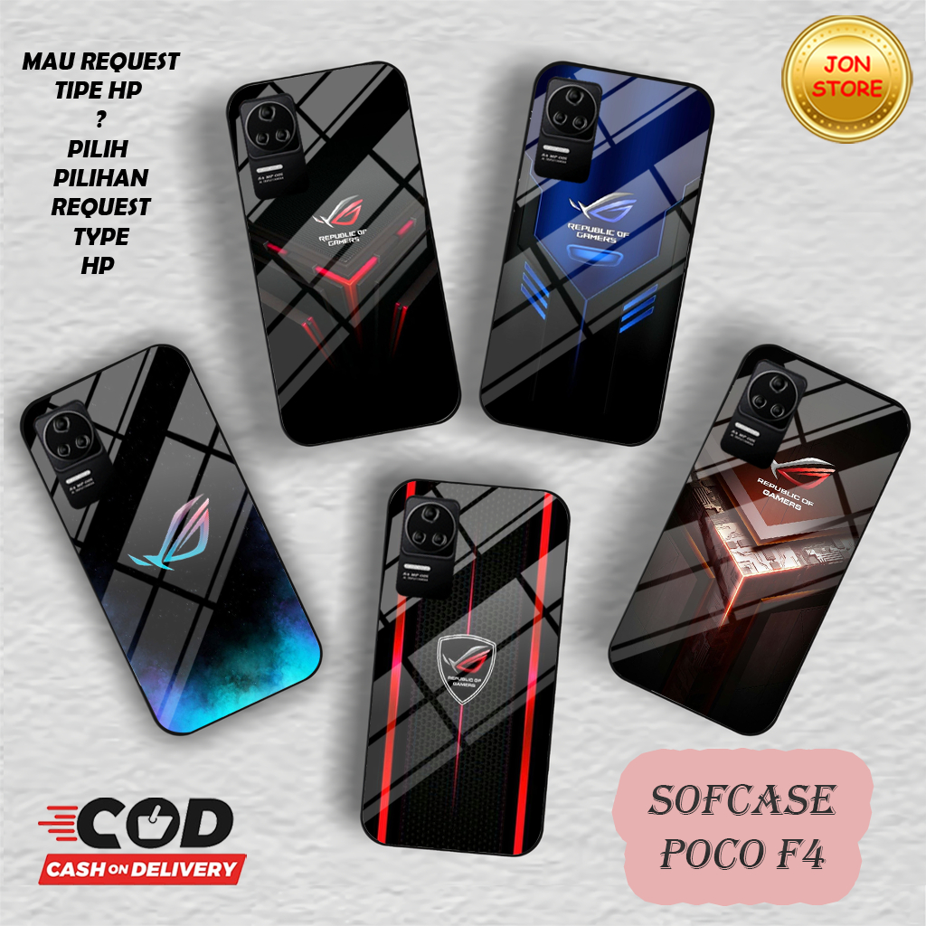 (QR 3) Sofcase Glossy -Case-Silikon CASING XIAOMI POCO F4 OPPO RENO 8T 4G 5G OPPO A57 2022 A77S OPO 