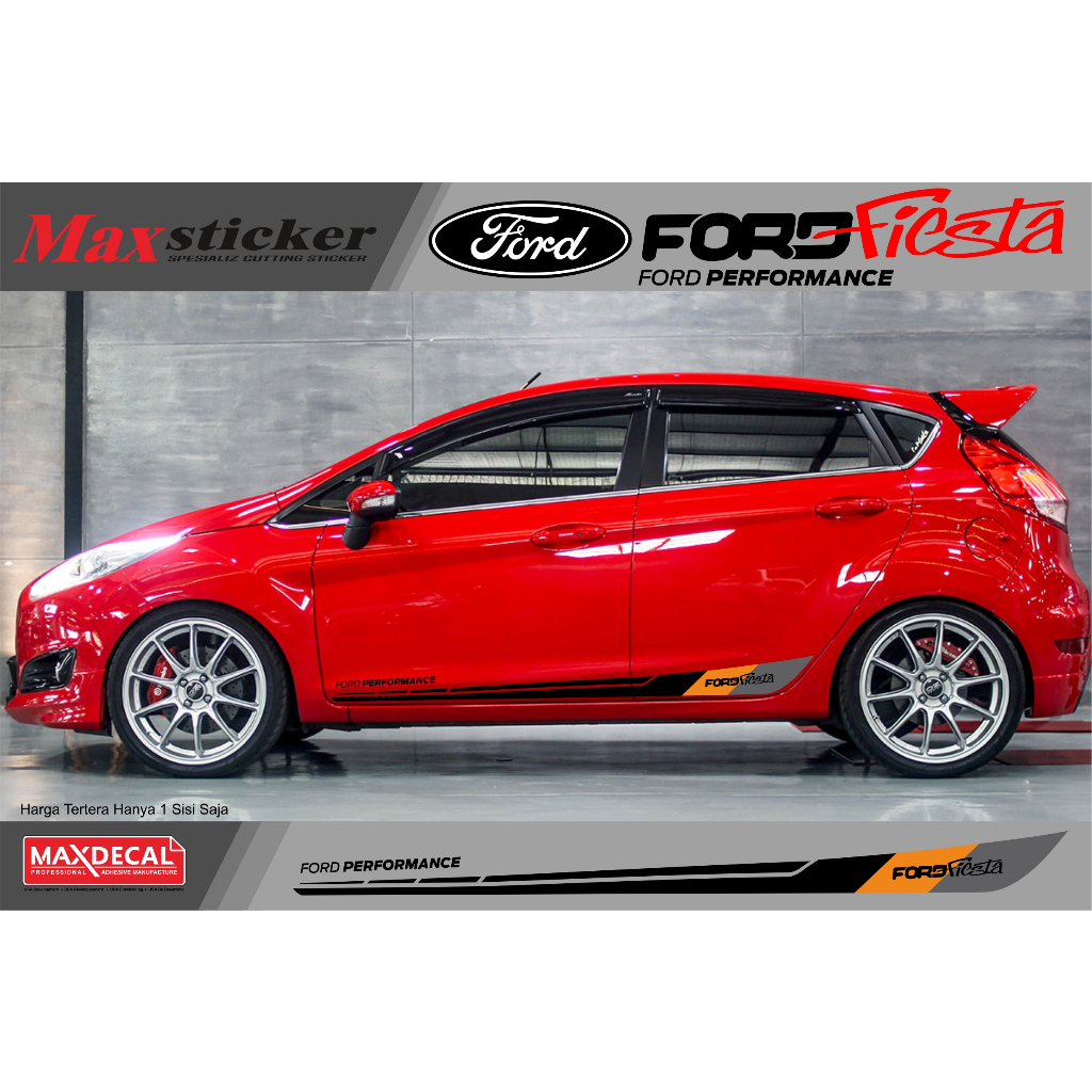 STICKER LIST BODY SAMPING FORD FIESTA STICKER MOBIL FORD FIESTA
