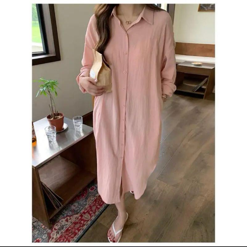 Oversize Dress - Shirt Dress - Linen Tunik - Oversize Tunik - Midi Dress Linen Oversize Dress - Shir