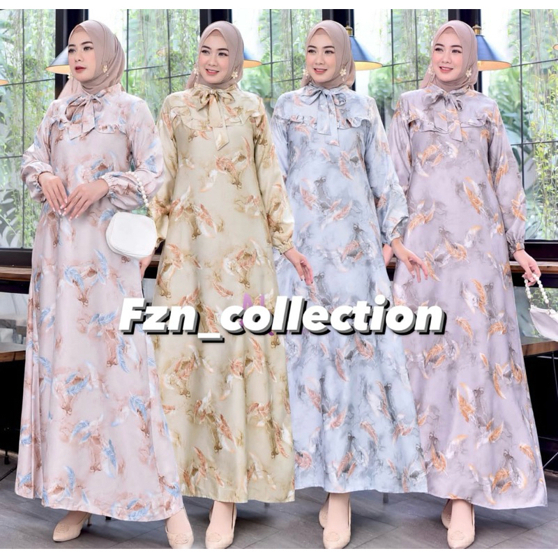 AYUMI DREES |Gamis Silk Premium Gamis Pesta Busui Friendly //Gamis Lebaran 2024