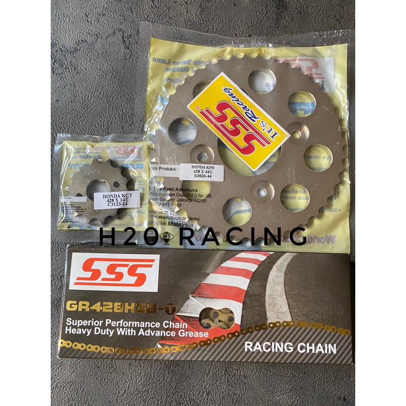 Gir Set Full SSS Original 428 SupraX125 - Kharisma/ Kph - Blade Fi - Blade lama - Revo lama - Revo a