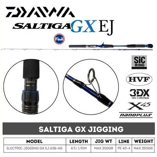 DAIWA SALTIGA GX, joran untuk reel elektrik