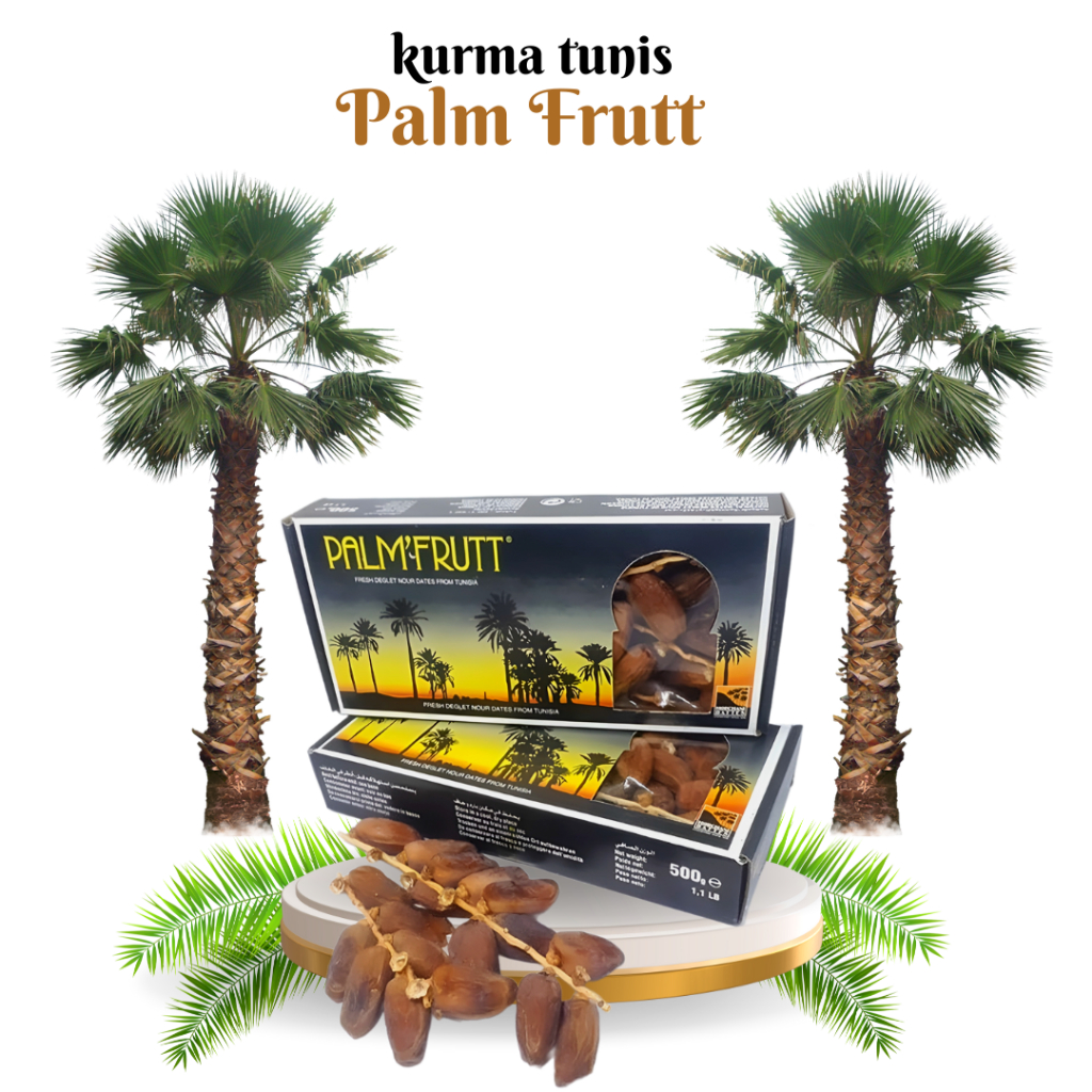 

Kurma Palm Frutt 500gr Kemasan Dus Kurma Tunisia Tangkai