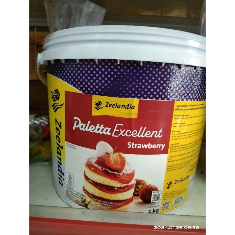 paletta strawberry /zeelandia paletta excellent strawberry 250gr