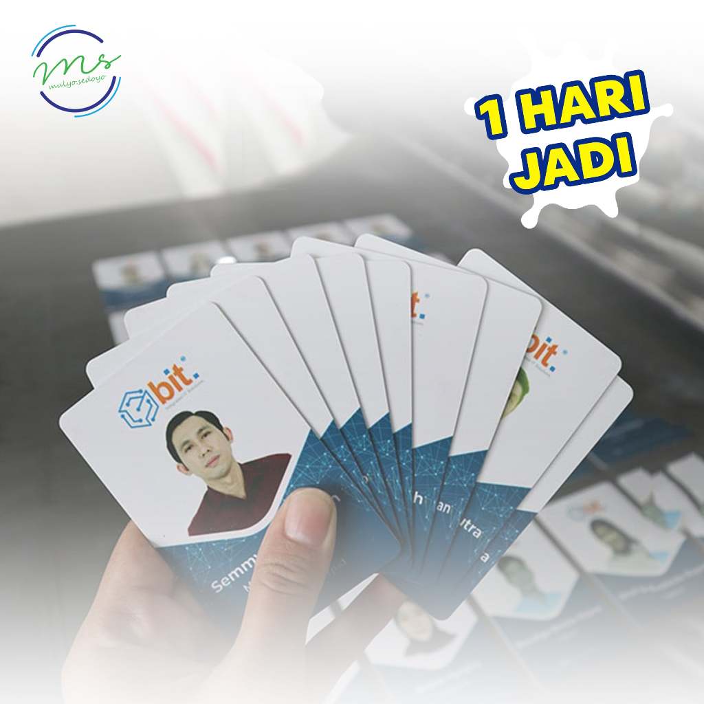 CETAK ID CARD BAHAN PVC TEBAL