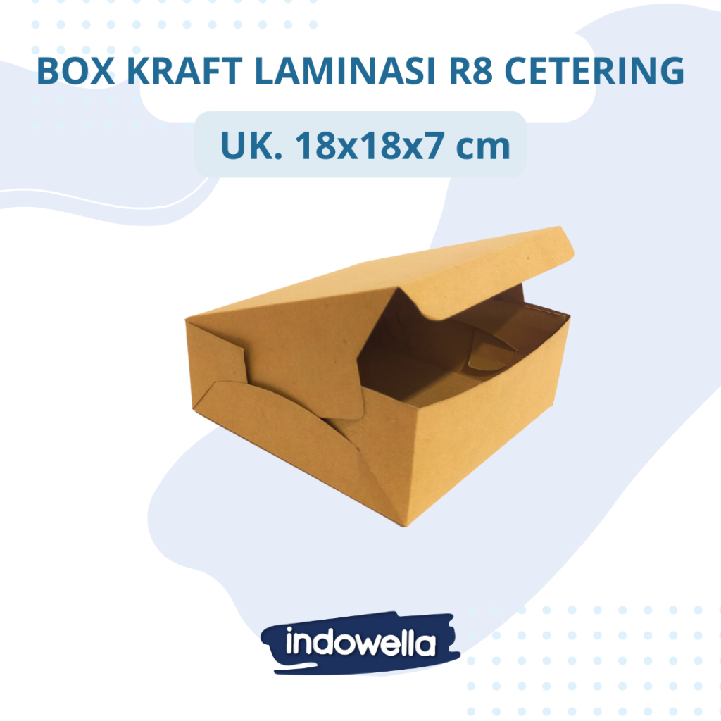 Box Kotak Nasi / Box Kue Kraft Laminasi Catering