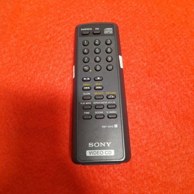 Remote SONY VCD Player Original Asli . RMT - DV10 .