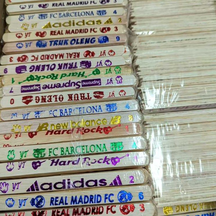 Paket Usaha Mainan Stik Sablon Es Krim Isi 220-250 Pcs Mainan Edukasi Stik Es Krim