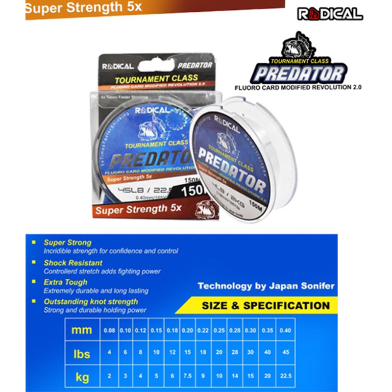 Senar RADICAL PREDATOR 150M