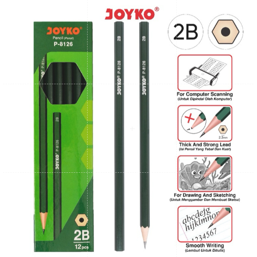 

Pensil Pencil Joyko P-8126 2B 1 Box 12 Pcs