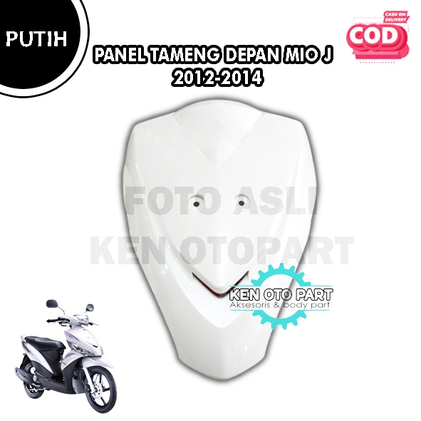 Cover Panel Dasi Tameng Depan Motor Yamaha Mio J 2012-2014 Warna Putih