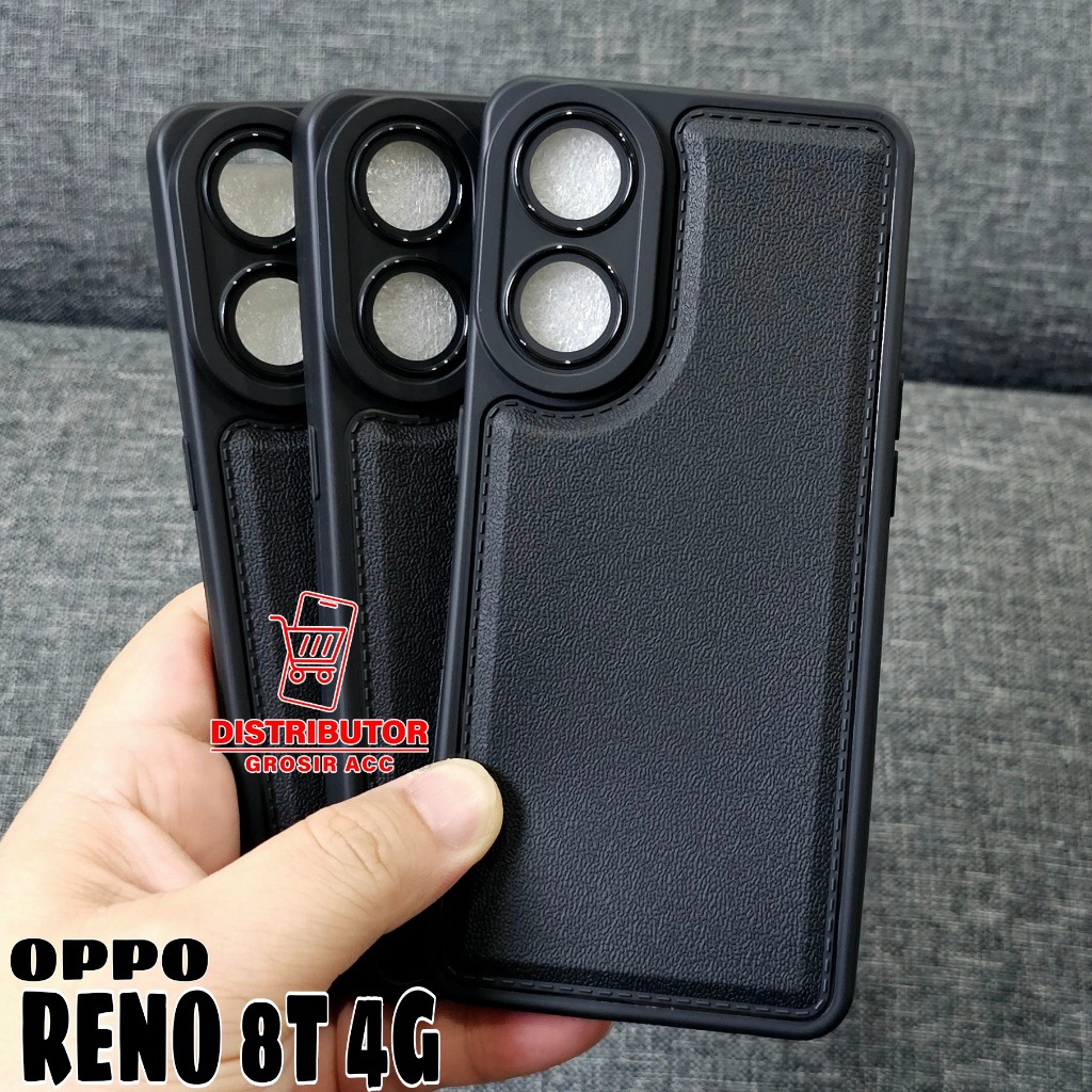 OPPO RENO 8T 4G CASE LEATHER PRO CASE BLACK OPPO RENO 8T 4G