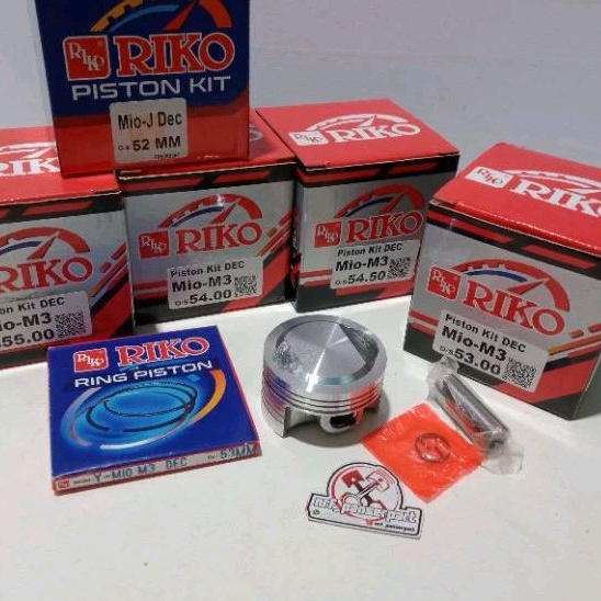 PISTON KIT SEHER SET RING BORE UP SIZE 52/53/ 53,5/54/54,5/55  MM PEN 13 MM YAMAHA MIO J/MIO GT MIO 