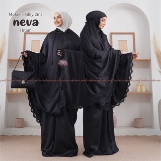 Mukena Dewasa Terbaru Bordir Katun Rayon Premium Putih Jumbo Terusan Halus Laser Mewah Muslim Bunga 