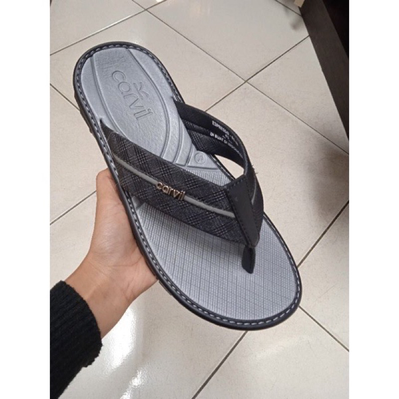 SANDAL CARVIL ESPRESSO-01 M Black 100% Original