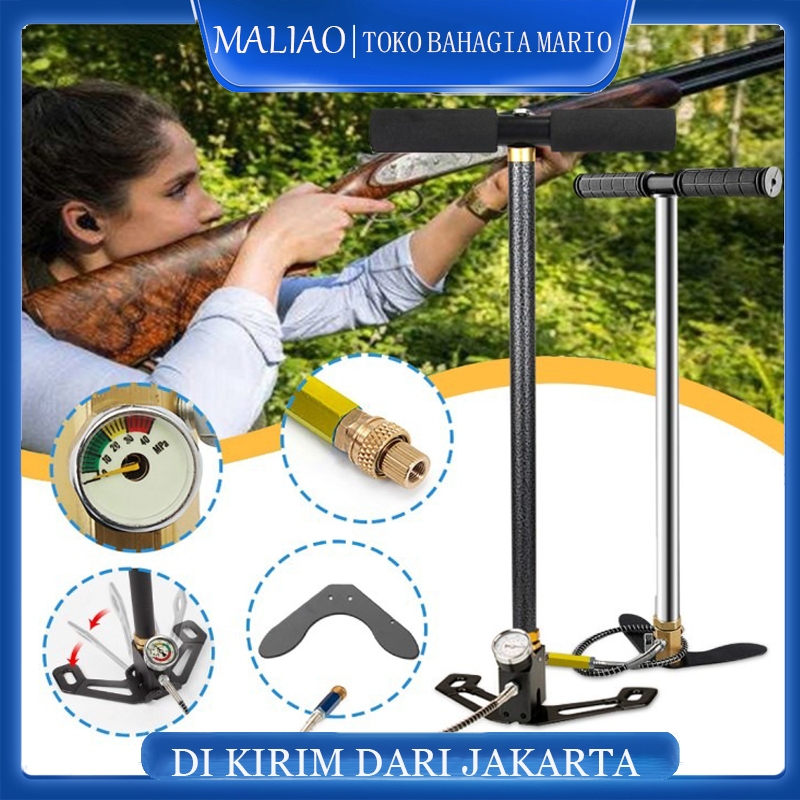 Pompa pcp 4500/6000psi melipat pompa tembak senapang angin terbaru sepeda motor balon manual air pum