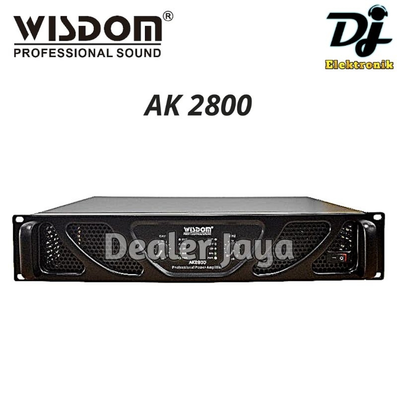 Power Amplifier Wisdom AK 2800 / AK2800 - 2 channel