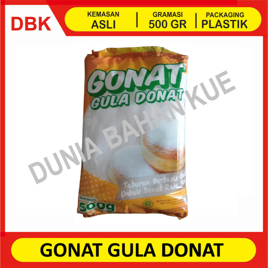 

GONAT GULA DONAT 500 GR - 1 DUS 20 PCS / GULA HALUS TEPUNG DINGIN GULA DONUT