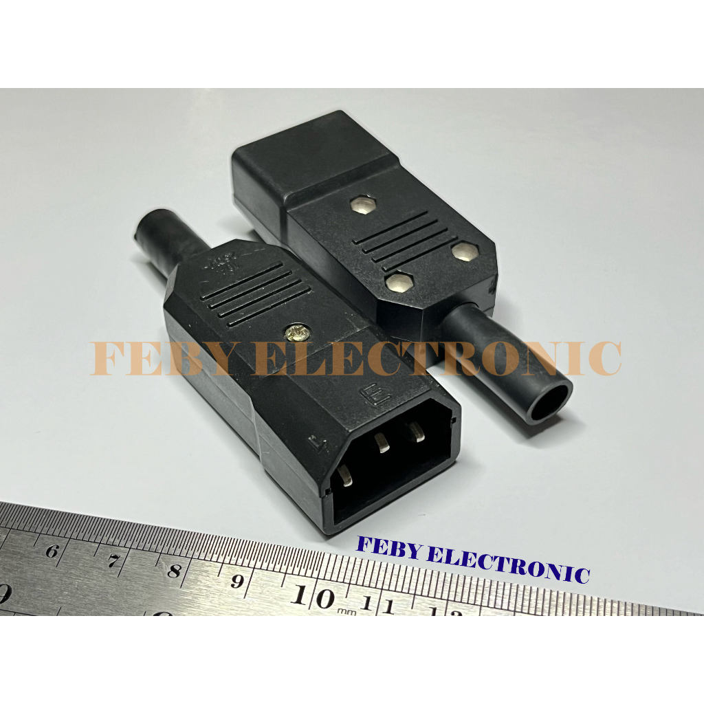 Socket AC Komputer laki male buntut buat dikabel