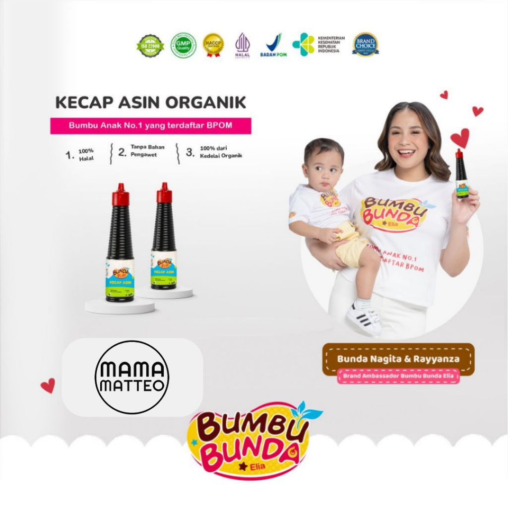 

HG BUMBU BUNDA BY ELIA Kecap Organik Manis Asin Ikan Saos Teriyaki Tiram Minyak Wijen / Bumbu Masak