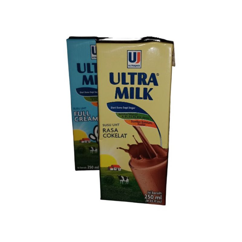 

ultra milk 200ml dengan varian rasa