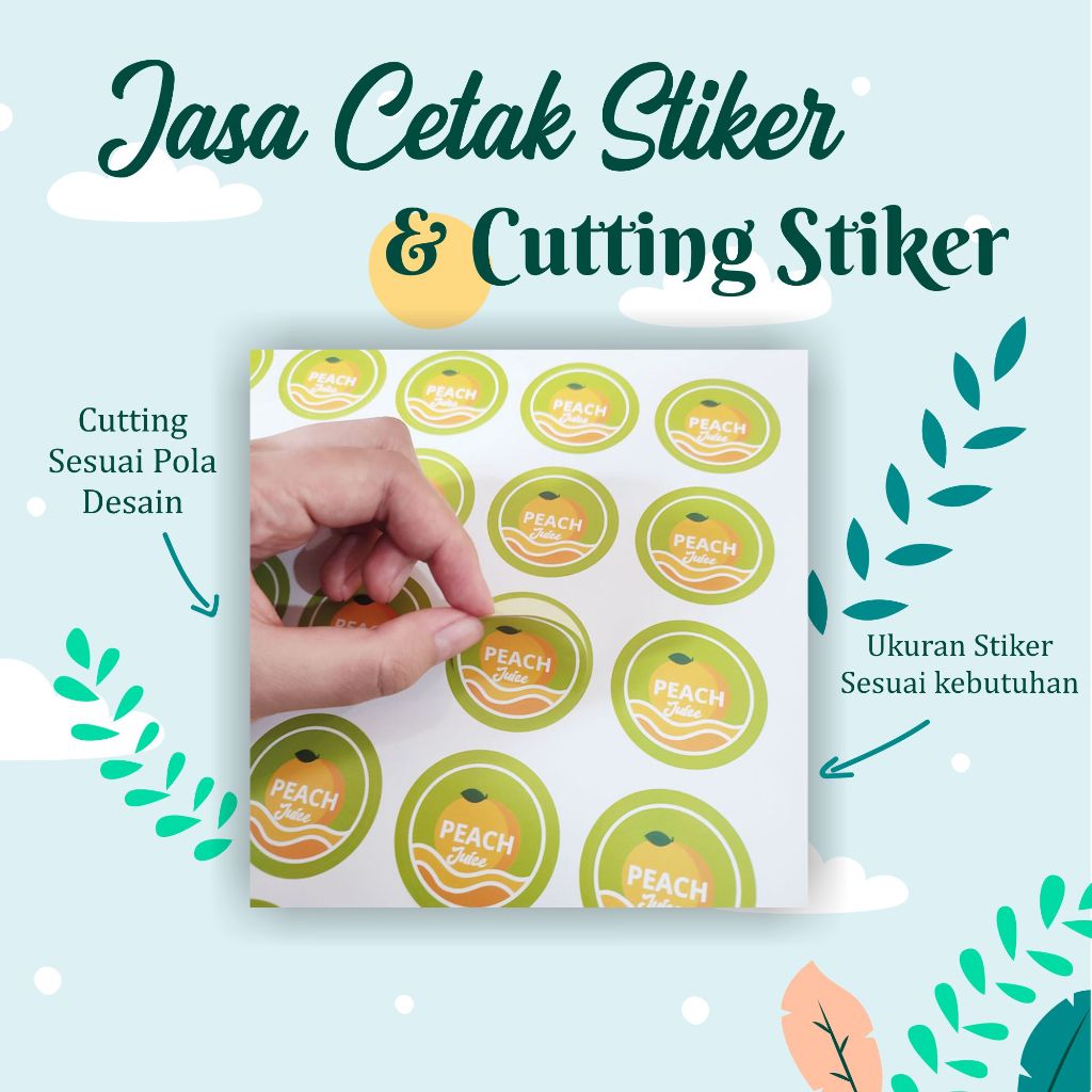 

Jasa Cetak Stiker Label Produk | CETAK STIKER LABEL UKURAN A3+ MURAH SUDAH DI CUTTING