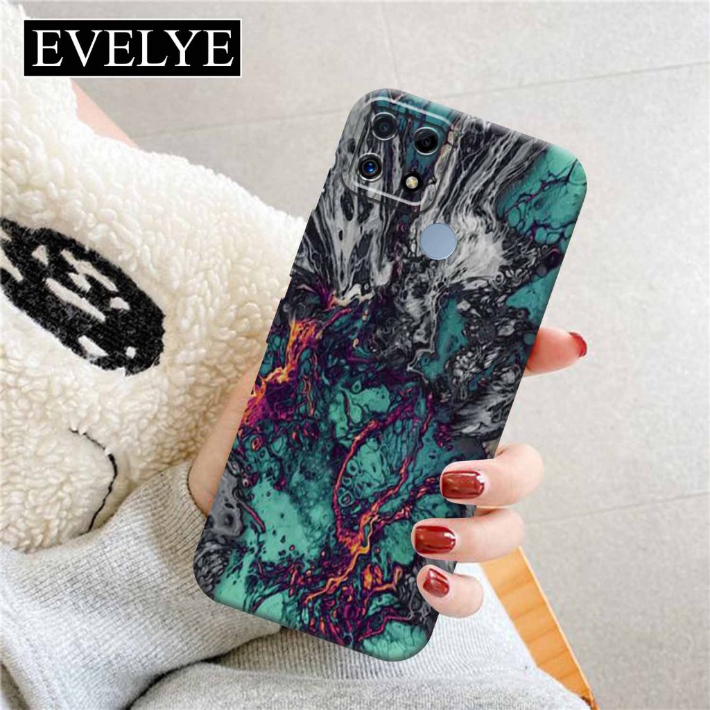 Soft case Hp REALME C25 - EVELYE - Fashion Case Aesthetic - Silicon - Pelindung Belakang Handpone - 