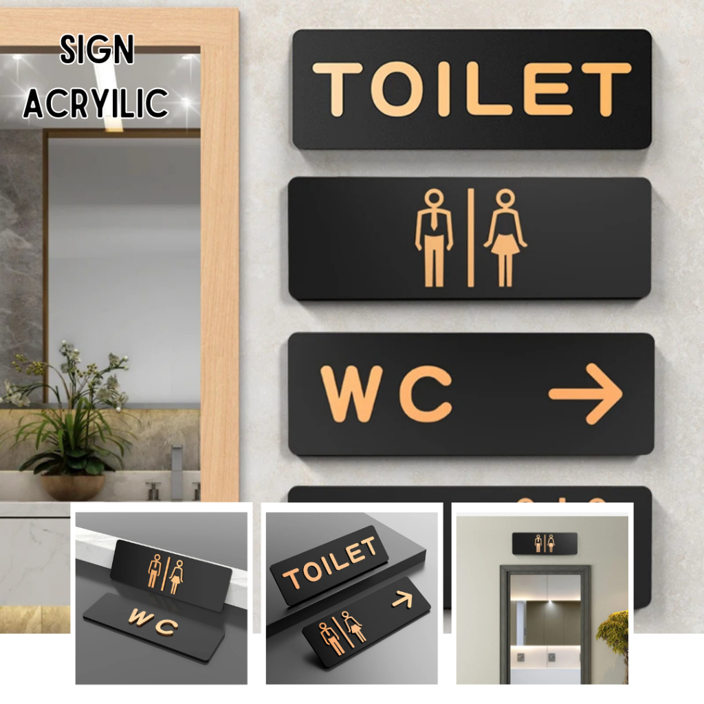 

Universal Decore - Sign Akrilik Tempel Murah "TOLIET" - Signage Cafe / Rumah / Kantor